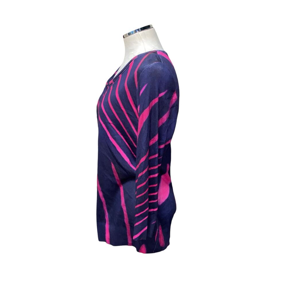 Escada Abstract Pattern Long Sleeve Crewneck Swea… - image 2